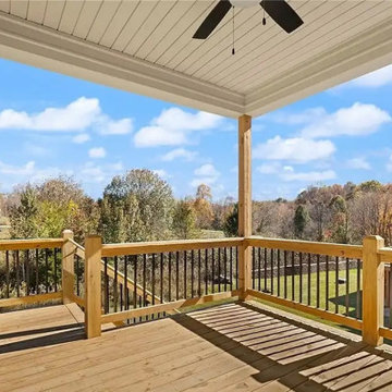 Elevated Elegance: Coopersburg Deck with Hip Roof Transformation