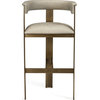 Darcy Bar Stool, Antique Bronze, Fawn Taupe