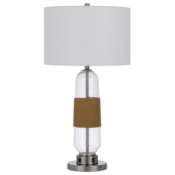 Everett 1 Light Table Lamp, Burlap