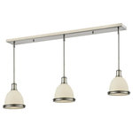 Z-Lite - Z-Lite 714MP-3BN Mason - Three Light Island/Billiard - The vintage, warehouse loft design of this fixtureMason Three Light Is Brushed Nickel Matte *UL Approved: YES Energy Star Qualified: n/a ADA Certified: n/a  *Number of Lights: Lamp: 3-*Wattage:100w Medium Base bulb(s) *Bulb Included:No *Bulb Type:Medium Base *Finish Type:Brushed Nickel