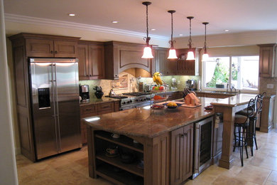 Tuscan kitchen photo in Los Angeles
