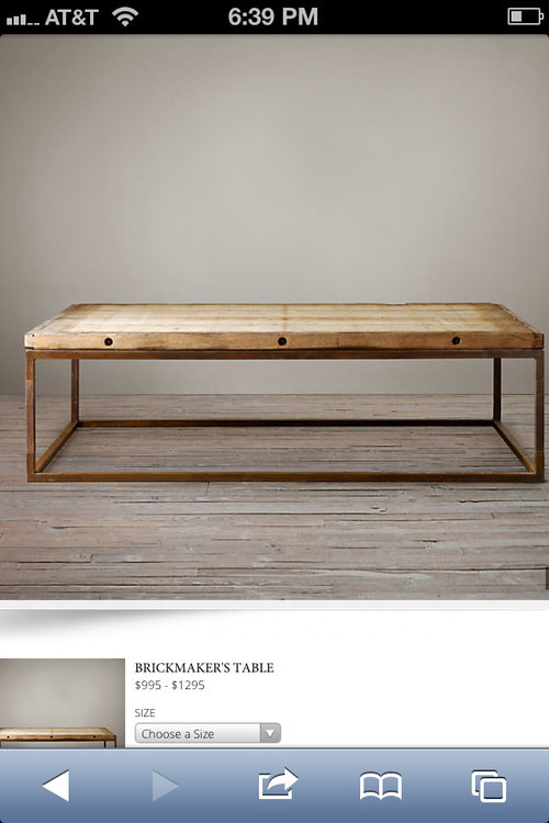 Shopping for new coffee table