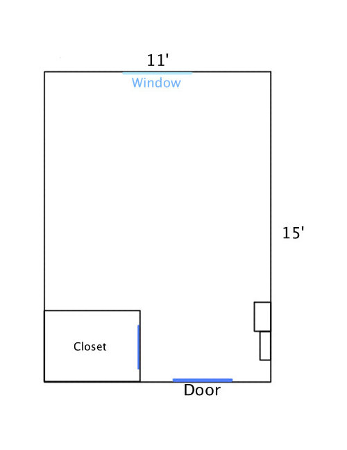 Which way to run vinyl planks in a room?