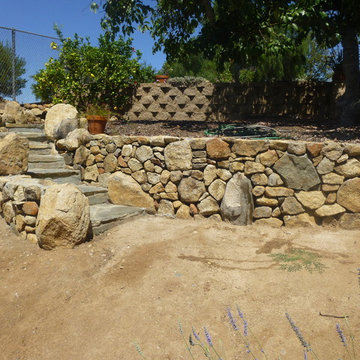 Rock Wall with Stairs