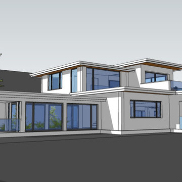 Zero Net Energy (ZNE) Contemporary new home
