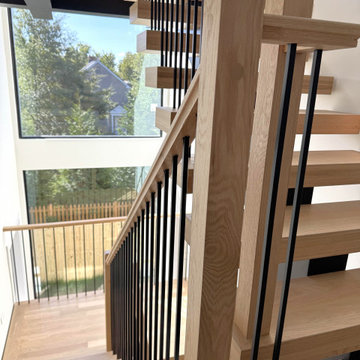 Project #139 | Four Story Modern Floating Staircase