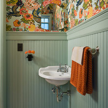 Powder room wallpaper