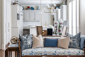 Classic Blue & White Family Room