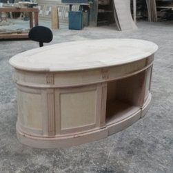 Oval Paneled desk - Desks And Hutches