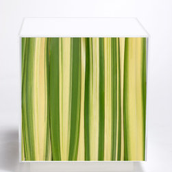 Green Flax Cube - Side Tables And End Tables
