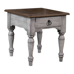 Plymouth Distressed End Table - Side Tables And End Tables