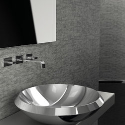 Stainless Steel Mito Shiny Steel Modern Vessel Sink - Bathroom Sinks