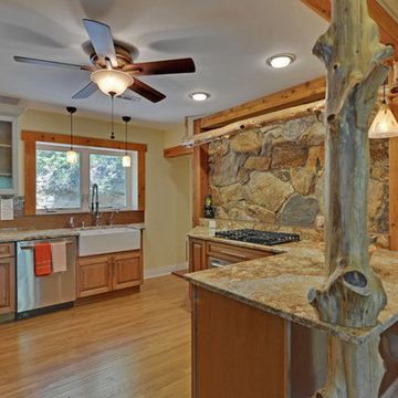 Custom Waterfall Home Near Lake Burton