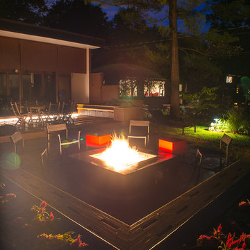 Modern Fire Pit + Patio