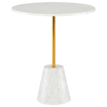 Nuevo Furniture Bianca Side Table in White