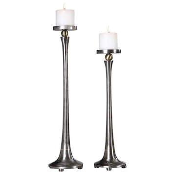 Uttermost Aliso Cast Iron Candleholders Set of 2, 18994