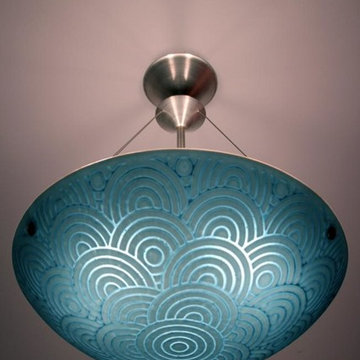 Blue Scaled Concentric Hemisphere