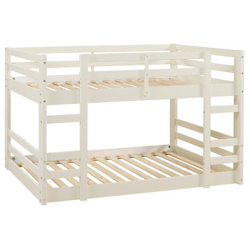 Low Wood Twin Bunk Bed, White