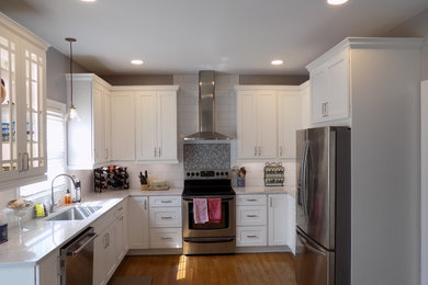 Design ideas for a transitional kitchen in Richmond.