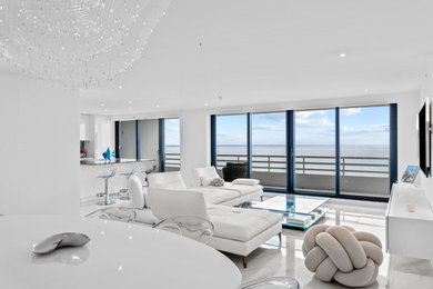 Inspiration for a living room remodel in Miami