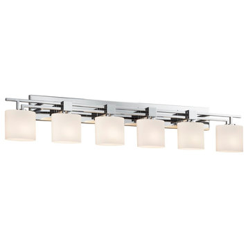 Justice Designs Fusion Aero 6-LT Bath Bar - Polished Chrome