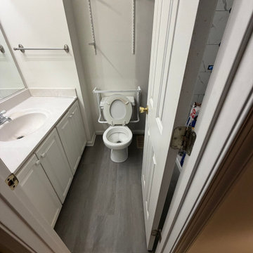 Walk-In Shower & LVP Flooring Bathroom Upgrade