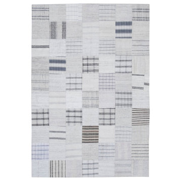 Rug N Carpet - Handmade Oriental 6' 8'' x 9' 10'' Vintage Patchwork Kilim Rug