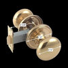 2 3/8" Backset Door Knob Privacy Set, Solid Brass