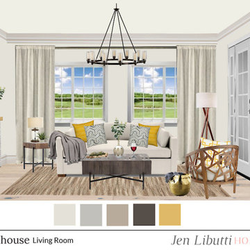 Farmhouse Living Room | E-Design