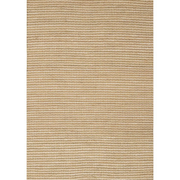 Nairobi Collection Beige Intricate Weave Rug, 5'3"x7'7"