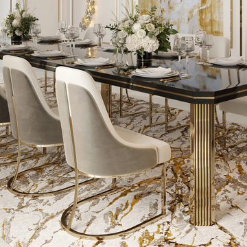 An Outstanding Mediterranean Inspired Dining Room