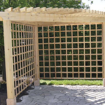 Red cedar pergola/screan