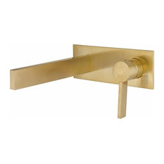Caso Luxury Wall-Mounted Faucet, Brushed Gold
