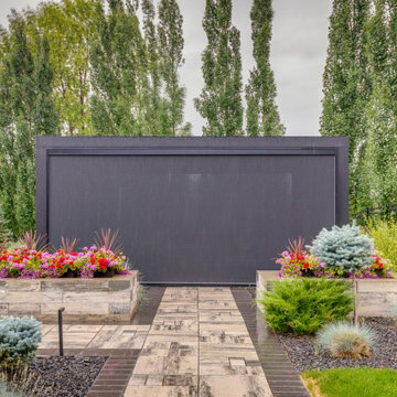 Freestanding Pergola with Phantom Screens & Pergola Over Deck Seating Area