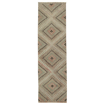 Rug N Carpet - Hand-knotted Oriental 2' 10'' x 10' 0'' Rustic Runner Kilim Rug