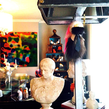 Focus on the Karlito Fendi fur charm used here as a lamp pull:):)