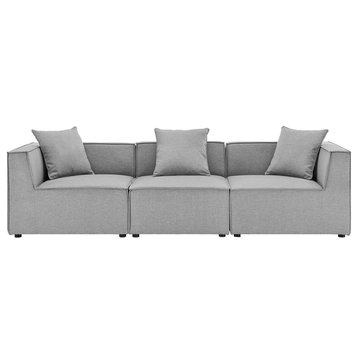 Foote 3-Piece Sectional Sofa - Gray