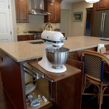 Spacious kitchen with room to entertain.
