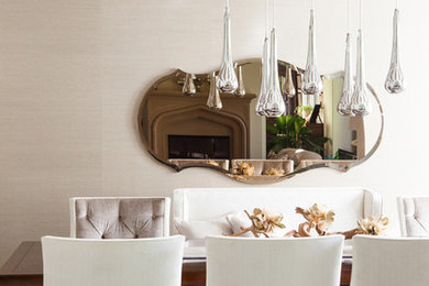 Elegant dining room photo in Los Angeles