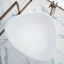 Lusso Stone Lissoni Solid Surface Freestanding Corner Bath 1780 - Products