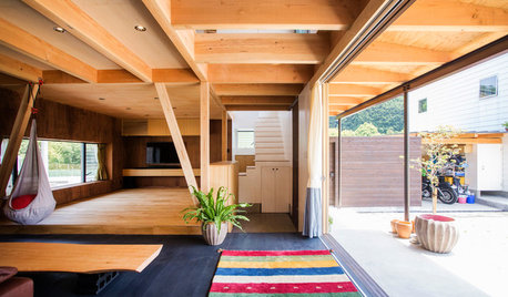 My Houzz:豊かな自然を取り込んだ、ゆるやかにつながる大空間の家