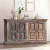 Thompson Rustic Reclaimed Wood Farmhouse Large Sideboard Cabinet