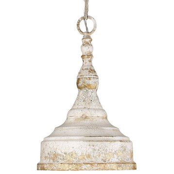 1 Light Small Pendant-Antique Ivory Finish - Pendants - 170-BEL-2942283