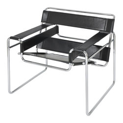 Wally Lounge Chair | Black - Armchairs And Accent Chairs