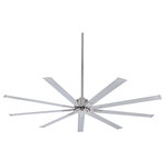 Minka Aire - Minka Aire Xtreme 72" Ceiling Fan F887-72-BN - 72" Ceiling Fan from Xtreme collection in Brushed Nickel finish. No bulbs included. 72" 9-Blade Ceiling Fan in Brushed Nickel Finish with Silver Blades No UL Availability at this time.