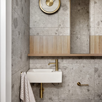 Havenwood House | Compact and stylish powder room