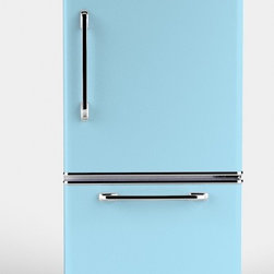 Big Chill - Big Chill Retropolitan 18.5 cu. ft. Fridge - Slide-Out Freezer - Blue - Refrigerators