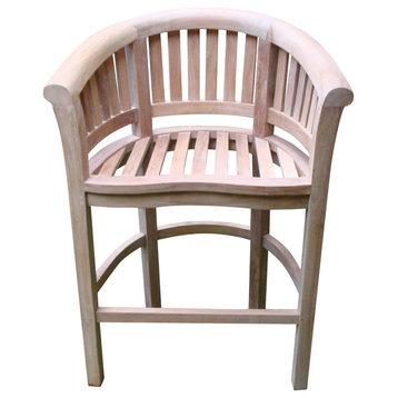 Kensington Curved Arm Bar Chair, Grade A Teak