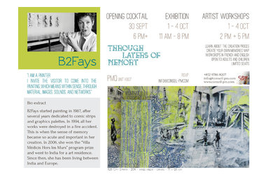 Art Exhibition and Workshops: Through layer of memory