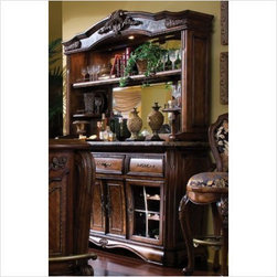AICO Furniture - Oppulente Wall Bar in Sienna Spice - 67509T-52/67509B-52 - Furniture